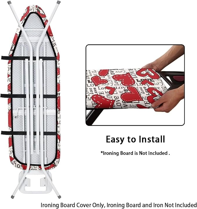 Love Heart Vintage Ironing Board Covers - Image 4