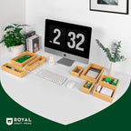 ROYAL CRAFT WOOD Bamboo Jewelry Organizer Box & Chests Set - Image 5