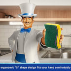 MR.SIGA Heavy Duty Scrub Sponge, Size:11 x 7 x 3cm, 4.3" x 2.8" x 1.2" - Image 2