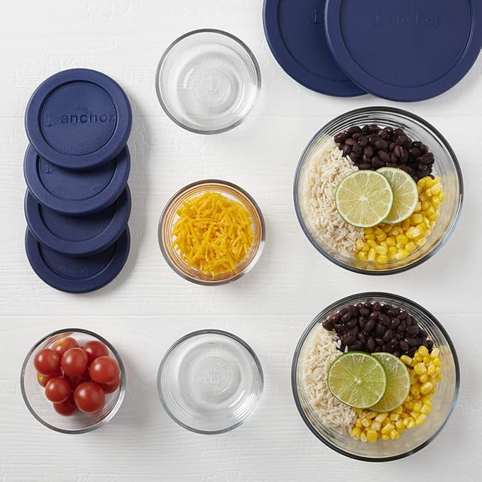 Anchor Hocking 12 Piece Glass Storage Containers - Image 6