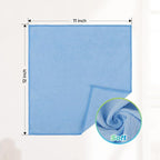 HOMEXCEL Blue Microfiber Cleaning Cloth, 24 Pack Absorbent Cleaning Rags - Image 2