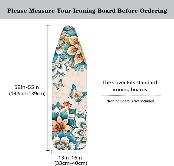ZDCUSTOM Boho Mandala Butterfly Tabletop Ironing Board Cover - Image 5