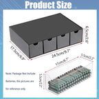 BTSKY 1 Pack Black Acrylic Battery Storage Organizer - Image 3