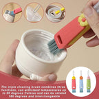 3 in 1 Rotatable Cup Lid Gap Cleaning Brush Set, - Image 4
