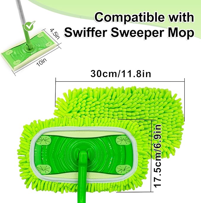 Reusable Mop Pads for Swiffer, Wet Dry Sweeping Mop Pad for Swiffer Sweeper Mop - Image 4