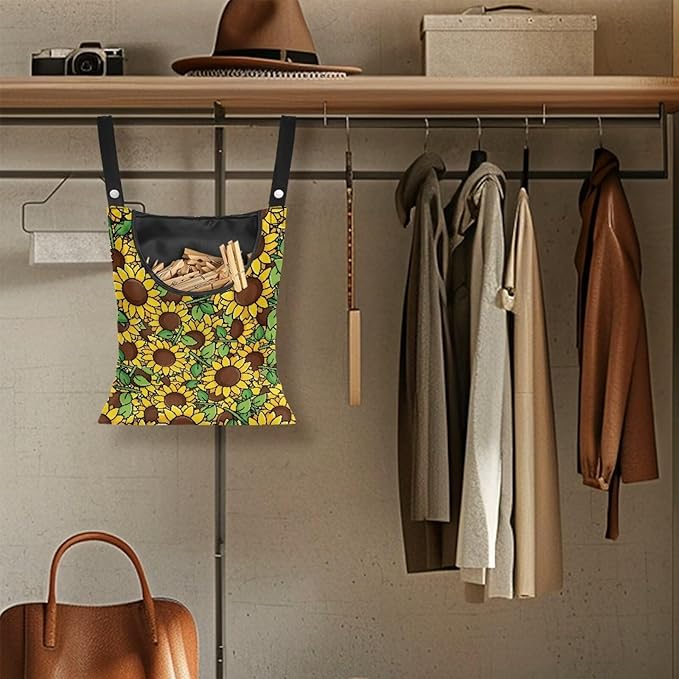 2 Pcs Clothes Pin Hanging Bag - Image 4