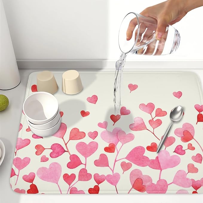 Valentine's Day Dish Drying Mat - Image 6