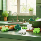 Tioncy 12 Pack St. Patrick's Day Kitchen Sponges Bulk Dual Sided Scrubber - Image 6