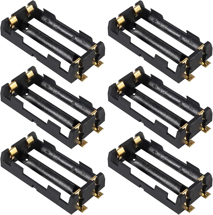 6pcs 18650 Battery Holder 2 Slot 3.7V 18650 Battery Clip Holder Box Storage Case by ACEIRMC