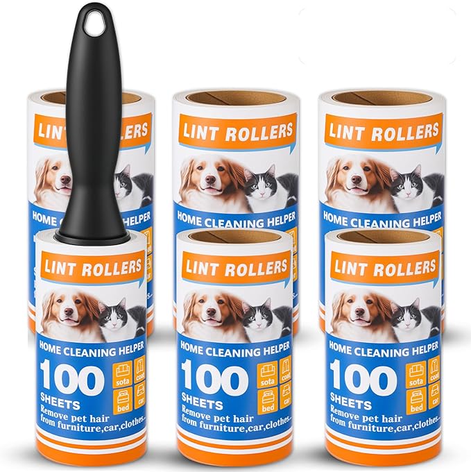Lint Roller Set 600 Adhesive Sheets by Unknown