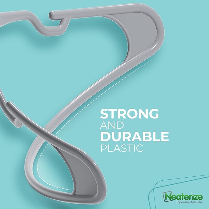 NEATERIZE Clothes Hangers Plastic 20 Pack - Image 6
