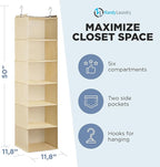 Handy Laundry Hanging Closet Organizer - Image 2