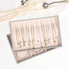 LANDICI Stackable Jewelry Organizer Trays 4 Set, PU Leather Jewelry Organizer - Image 7