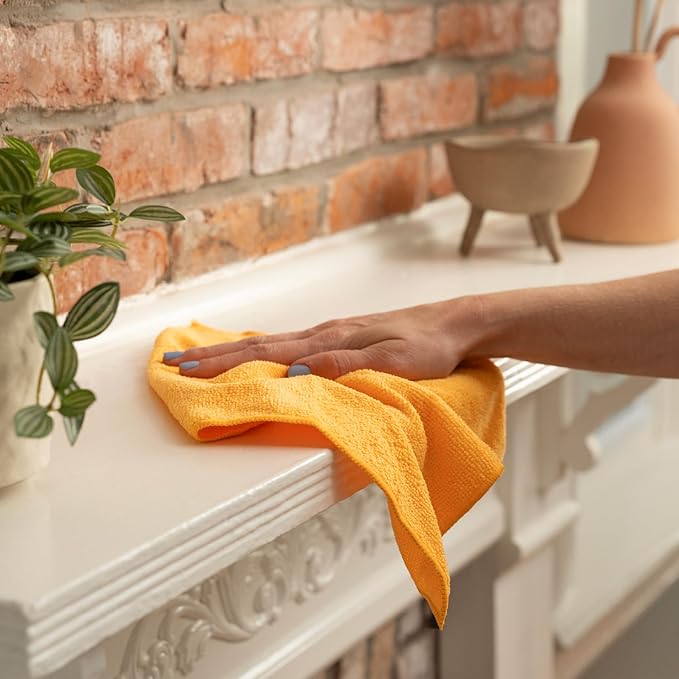 S&T INC. 25 Pack Microfiber Cleaning Cloth, Bulk Towels - Image 8