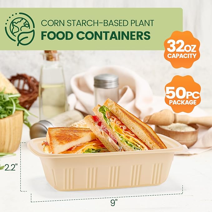 100 Piece Meal Prep Containers - Image 3
