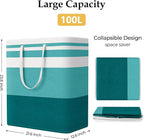 StorageRight Large Collapsible Laundry Basket Hamper - Image 2