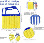 4Pcs Window Venetian Blind Cleaner Duster Tool, Washable 7 Fingers Dusting - Image 3