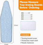 Ironing Board Cover and Pad, 21x54 Extra Large Thick Iron Padding, Scorch & - Image 6