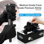 FINITEX Black Nitrile Disposable Medical Exam Gloves - Image 4