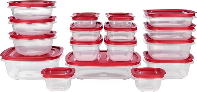 Rubbermaid EasyStore Containers, 38-Piece Set, Food Storage Containers by Rubbermaid