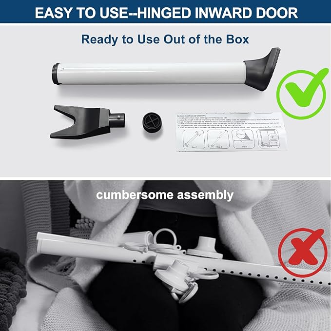 Rerishom Door Security Bar, Door Stoppers Security bar, Heavy Duty Door Lock - Image 8