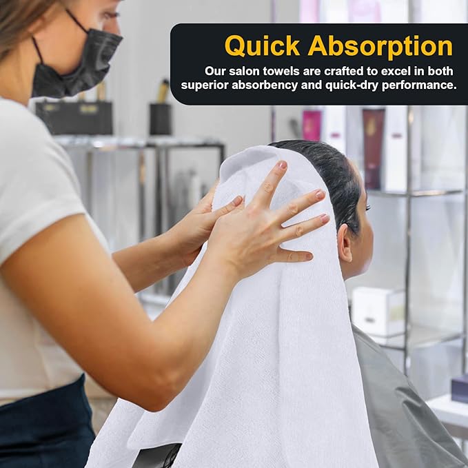 Salon Towels 24 Pack, Super Soft Microfiber Hand Towel, Highly Absorbent - Image 4