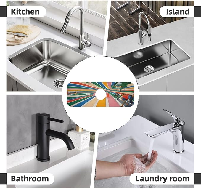 Beatles Come Together Abbey Road Kitchen sink faucet pad, strong water - Image 8