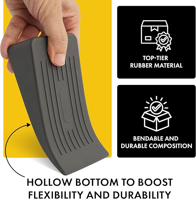 Big Door Stoppers for Bottom of Door, 1.9” Anti-Skid Rubber Door Stop Wedge - Image 6