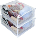 2-Pack Heavy Duty Vinyl Zippered Closet Square Storage Bags by OrehHomewares