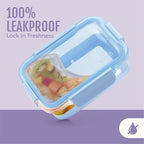 Ello Duraglass Refresh 3.4 Cup Meal Prep Sets 10Pc, 5 Pack Set- Glass Food - Image 5