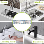 Sink Splash Guard Faucet Mat Watercolor Butterflies Absorbent Fast Drying Mat - Image 7