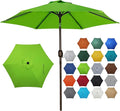 Blissun 7.5 ft Patio Umbrella, Yard Umbrella, Outdoor Market Umbrella with Push Button Tilt Crank, Lime by Blissun