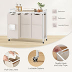 HOOBRO Laundry Sorter 3 Section, Laundry Hamper - Image 6