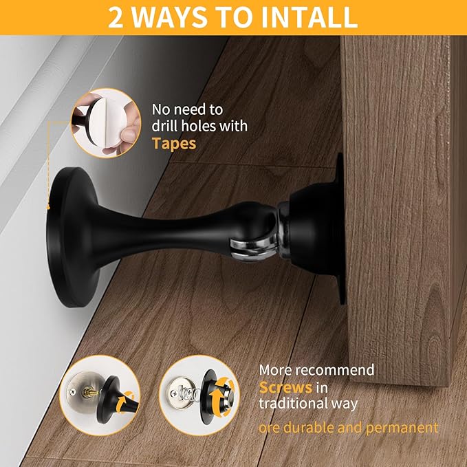 Bak Bo 3 Pack Magnetic Door Stopper, Strong Magnetic Door Holder Keep Door Open - Image 3