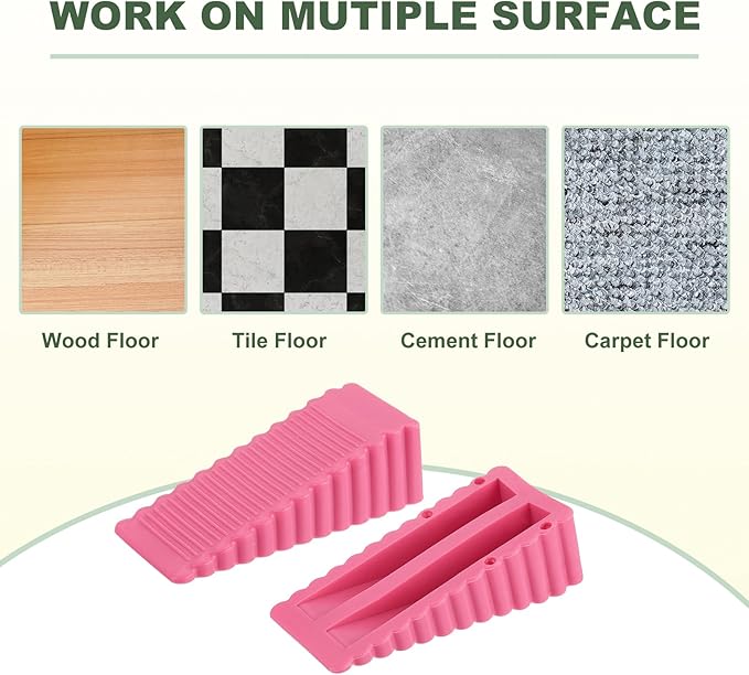 uxcell 2 Pcs Door Stoppers for Bottom of Door, 28mm/1.10 Inch Door Stops - Image 4