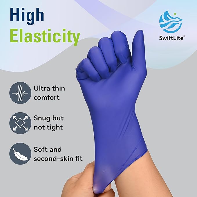 Disposable Nitrile Gloves, Food Safe, Latex-Free Powder-Free, Kitchen Rubber - Image 3