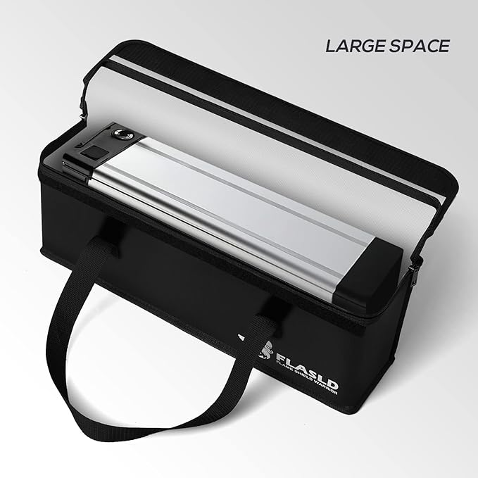 FLASLD E-Bike Battery Bag Fireproof Safe Charging Bag Explosionproof Lipo - Image 8