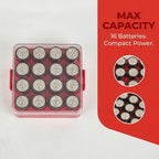 ALCYON Battery Organizer Storage Case, Battery Vault Box Container - Image 7