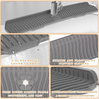 30 Inch Sink Splash Guard, Longer Silicone Sink Mat - Image 4