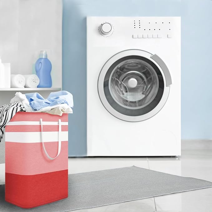 2-Pack Foldable Laundry Basket, Large Laundry Baskets - Image 2