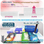 Disposable face towel, MIXUISEE thick and soft face towels, 100% cotton face - Image 5