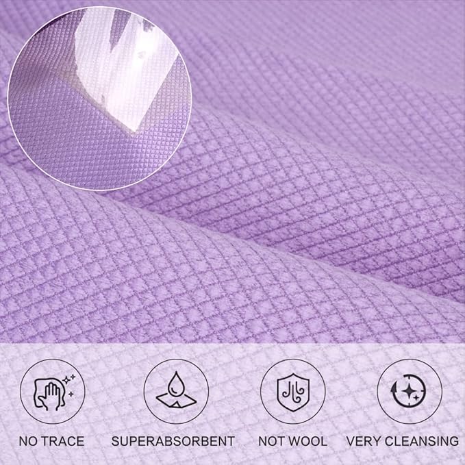 SINLAND Microfiber Glass Cleaning Cloth, Lint Free Cleaning Cloths - Image 2