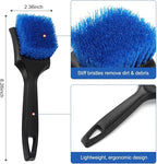 Wheel Rim Tire & Carpet Cleaning Brush Set, Soft & Stiff Bristle Wash Cleaning - Image 4