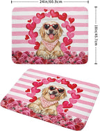 Valentine's Day Dog Dish Drying Mat - Image 2