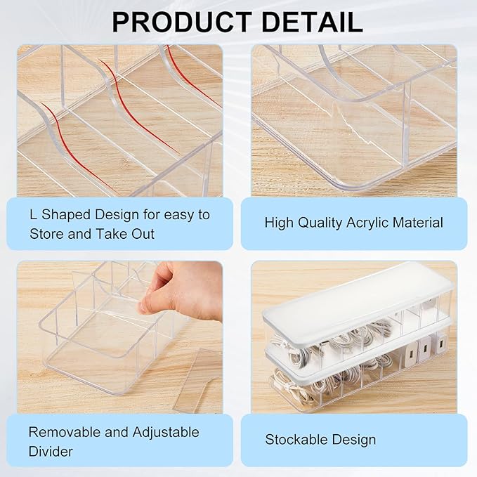 Tatuo 2 Pcs Cable Organizer Box - Image 4