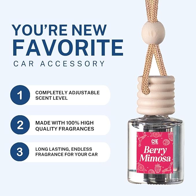 CANDECraftCo Car Air Hanging Fragrance Oil, Car Auto Freshener - Image 3