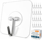GLUIT Adhesive Wall Hooks for Hanging Heavy Duty 22 lbs Hooks for Walls No by GLUIT