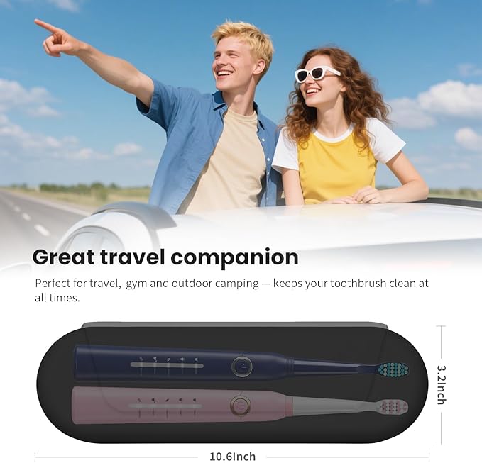 Silicone Electric Toothbrush Travel Case, Manual Toothbrush Travel Cover - Image 6