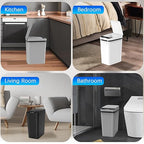 3 Pack Automatic Small Bathroom Trash Can - Image 6