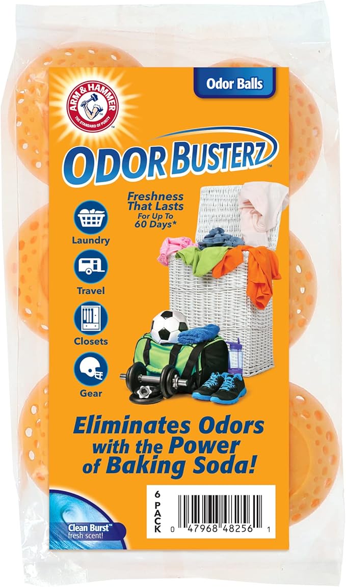 Arm & Hammer OdorBusterz® Odor Eliminator Balls, Clean Burst, Hampers & Small by ARMHAMMER